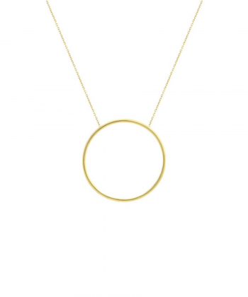 گردنبند دایره پروفیل قطر 4 سانتی متر درریس Doris کد P1123