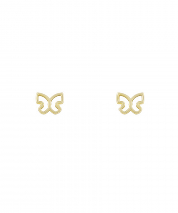 گوشواره پروانه تو خالی کالکشن حوض نقاشی درریس Doris کد P1369