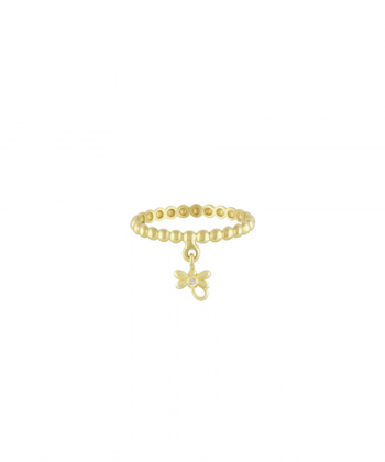 انگشتر گوارسه با آویز سنجاقک ریز درریس Doris کد P1381