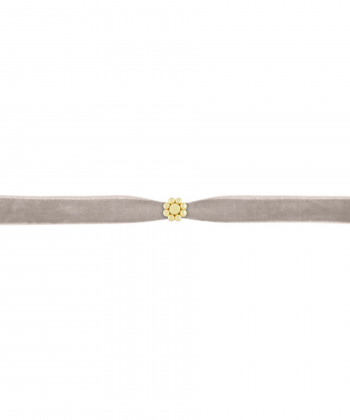 پلاک گل دایره ای با ربان کالکشن حوض نقاشی درریس Doris کد P1414