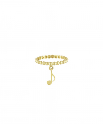 انگشتر گوارسه با آویز نت چنگ درریس Doris کد P1384