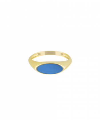 انگشتر پینکی مارکیز با میناکاری فیروزه ای درریس Doris کد P1536