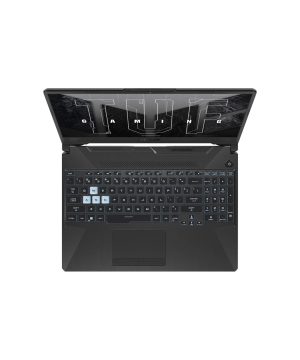 لپ تاپ 15.6 اینچ ایسوس مدل TUF Gaming F15 FX506HE-HN018-i7 11800H-8GB DDR4-1SSD-RTX3050Ti-FHD-کاستوم شده