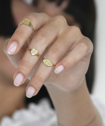 انگشتر پینکی قلب متوسط کالکشن مانگ درریس Doris کد P1473