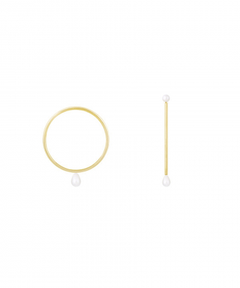 گوشواره مروارید دردانه از کالکشن در درریس Doris کد P1018