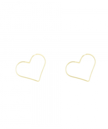 گوشواره قلب پروفیل درریس Doris کد P1043