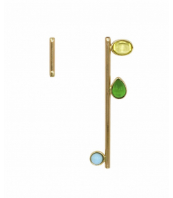 گوشواره ستاره دنباله  دار از کالکشن خاتون و فیروزه درریس Doris کد P1004