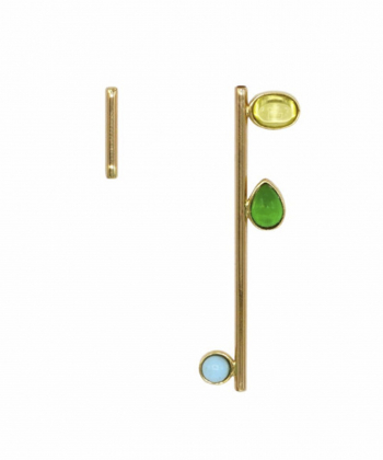 گوشواره ستاره دنباله دار از کالکشن خاتون و فیروزه درریس Doris کد P1004