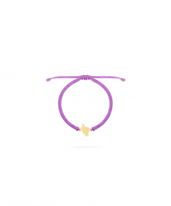 دستبند نقشه ایران با بافت بنفش درریس Doris کد P2011