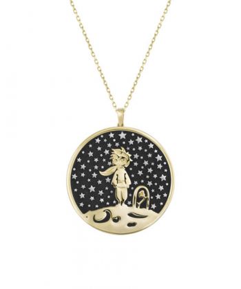 گردنبند شازده کوچولو با حلقچه پاپیونی درریس Doris کد P1238