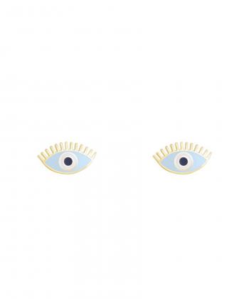 گوشواره مالاکیو مژه دار فیروزه ای درریس Doris کد P2426