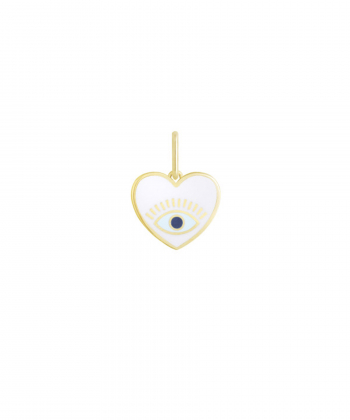 آویز قلب مالاکیو مژه دار درریس Doris کد P2427