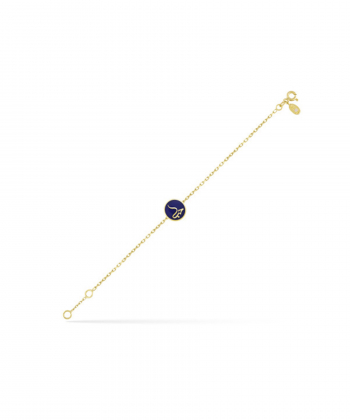 پابند حب کشیده میناکاری سرمه ای درریس Doris کد P2482