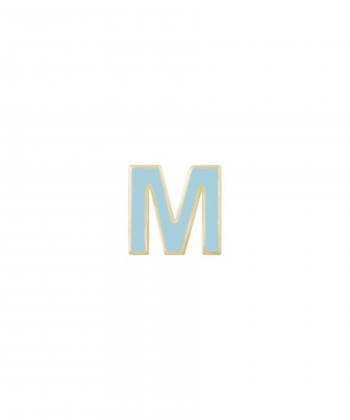 آویز میناکاری آبی حرف M درریس Doris کد P2501