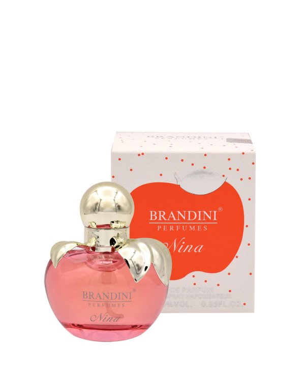 عطر جیبی زنانه برندینی Brandini مدل Nina حجم 25 میلی‌لیتر