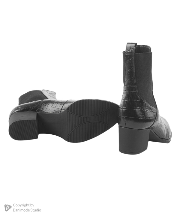 نیم بوت زنانه چرم طبیعی مارال چرم Maral Leather مدل برانکا