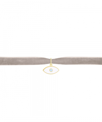 دستبند سینتا آویز چشم سفید درریس Doris کد P2508