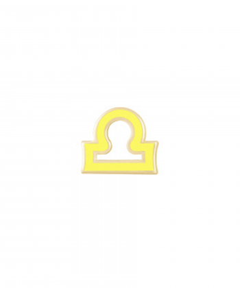 آویز میناکاری زرد مهر درریس Doris کد P2931