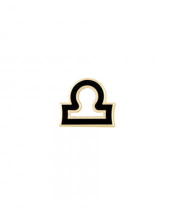 آویز میناکاری مشکی مهر درریس Doris کد P2935