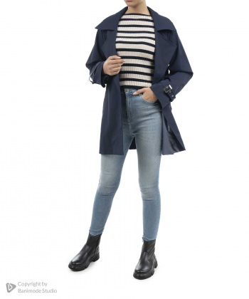 بارانی کوتاه زنانه پینکی مدل 1144