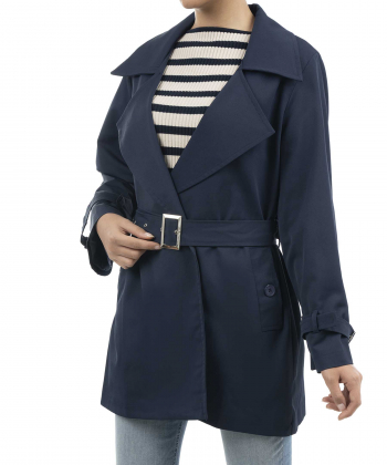 بارانی کوتاه زنانه پینکی مدل 1144