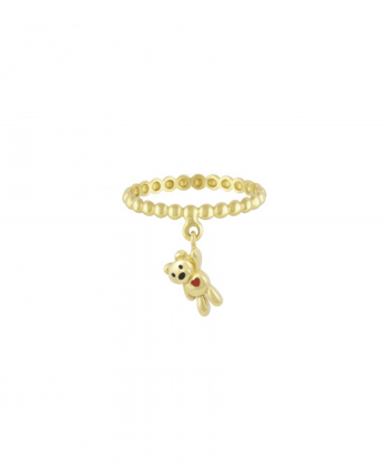 انگشتر گوارسه با آویز ژوبین اریب درریس Doris کد P1867