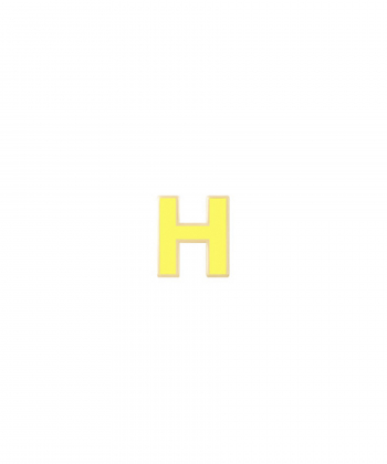 آویز میناکارى زرد حرف H درریس Doris کد P2560