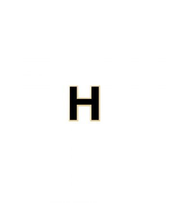 آویز میناکارى مشکى حرف H درریس Doris کد P2562