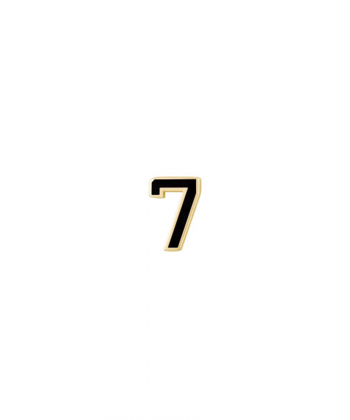 آویز میناکاری مشکی عدد 7 درریس Doris کد P2732