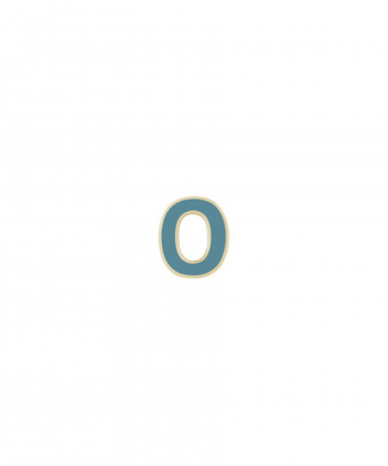 آویز میناکاری آبی حرف O درریس Doris کد P2597