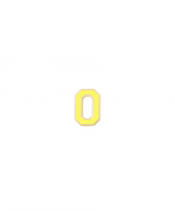 آویز میناکاری زرد حرف O درریس Doris کد P2598