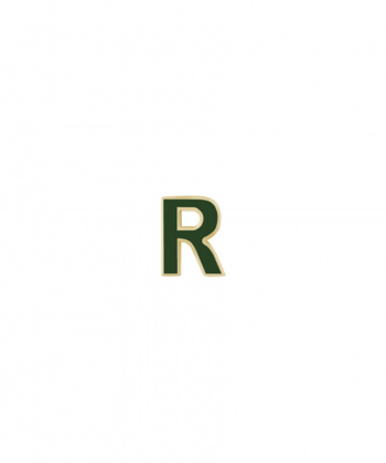 آویز میناکاری سبز حرف R درریس Doris کد P2604