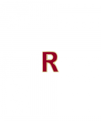 آویز میناکاری قرمز حرف R درریس Doris کد P2605