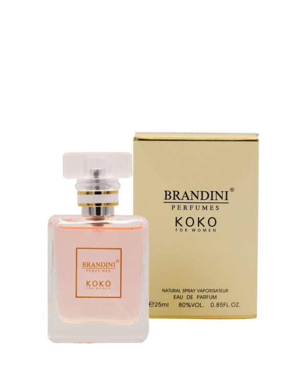 عطر جیبی زنانه برندینی Brandini مدل Koko حجم 25 میلی‌لیتر