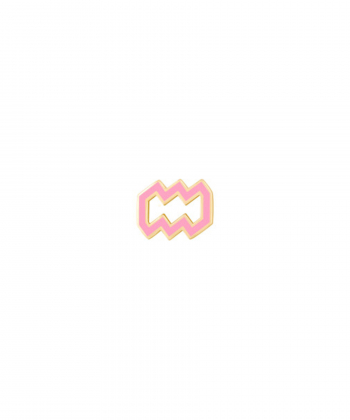 آویز میناکاری صورتی بهمن درریس Doris کد P2974