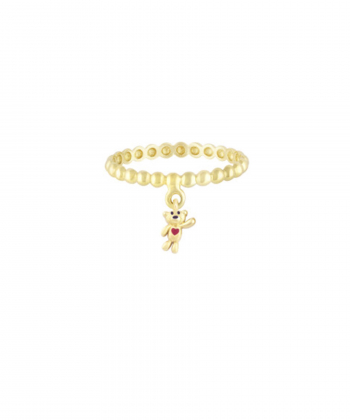 انگشتر گوارسه با آویز ژوبین کوچک درریس Doris کد P3211