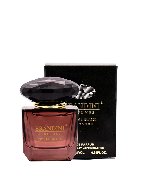 عطر جیبی زنانه برندینی Brandini مدل Crystal Black حجم 25 میلی‌لیتر