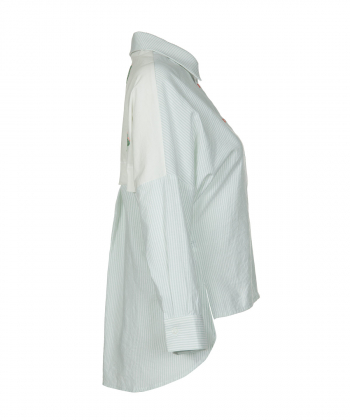 شومیز زنانه راه راه سرژه Serge