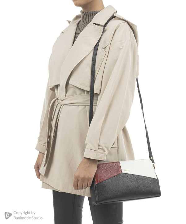 کیف دوشی زنانه چرم طبیعی مارال چرم Maral Leather مدل دل آرا
