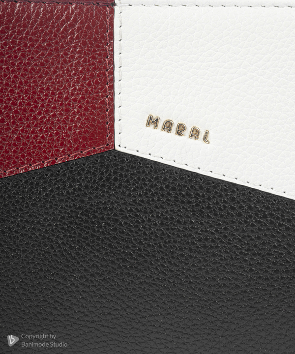 کیف دوشی زنانه چرم طبیعی مارال چرم Maral Leather مدل دل آرا