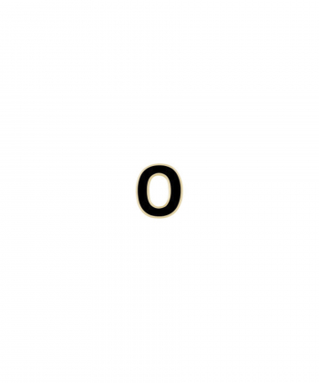 آویز میناکاری مشکی حرف O درریس Doris کد P2833