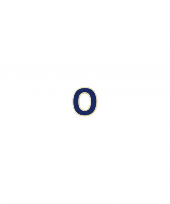 آویز میناکاری سرمه ای حرف O درریس Doris کد P2835