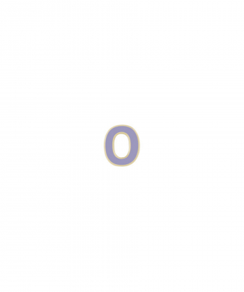 آویز میناکاری بنفش حرف O درریس Doris کد P2836