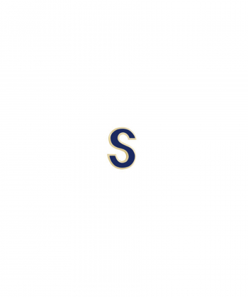 آویز میناکاری سرمه ای حرف S درریس Doris کد P2852