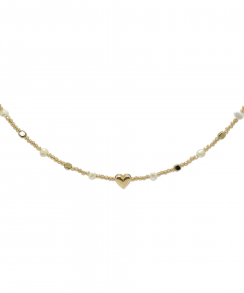 گردنبند چوکر پلاک قلب دامله گوی زرین Gooye Zarrin کد NWG0089