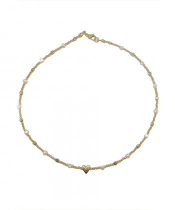 گردنبند چوکر پلاک قلب دامله گوی زرین Gooye Zarrin کد NWG0089