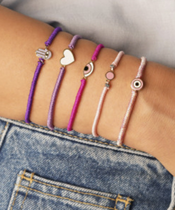 دستبند بافت دایره فلامینگو درریس Doris کد P2345