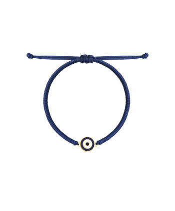 دستبند بافت سرمه ای دایره وینک درریس Doris کد P2352