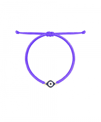 دستبند بافت بنفش چشم وینک درریس Doris کد P3129