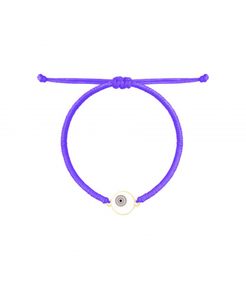 دستبند بافت بنفش دایره مالاکیو درخشان درریس Doris کد P3130